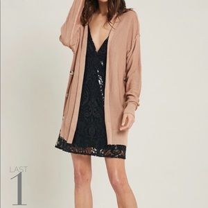 “ZUMA” Cardigan of ZUMA BEACH Set in Rosy Sun